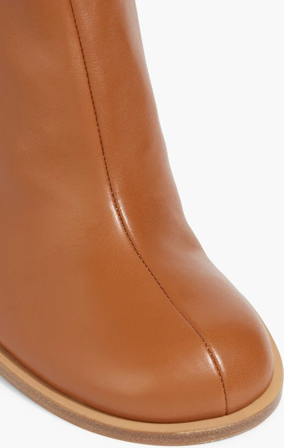 Rond Carré leather ankle boots - Image 4