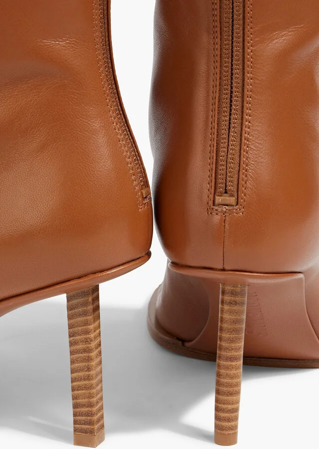Rond Carré leather ankle boots - Image 5