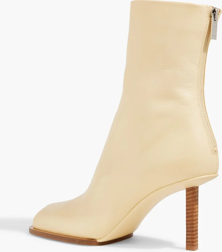 Rond Carré leather ankle boots - Image 7