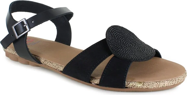 Ronda Medallion Flat Sandal