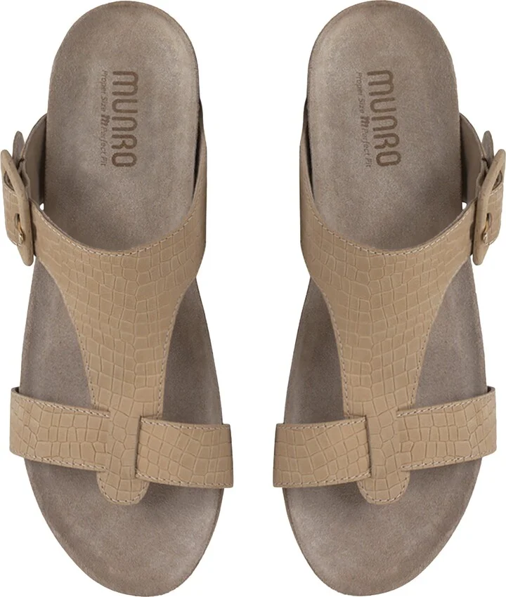 Ronda T-Strap Wedge Slide Sandal - Image 3