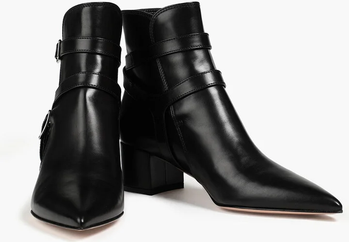 Roni buckled leather ankle boots - Image 2