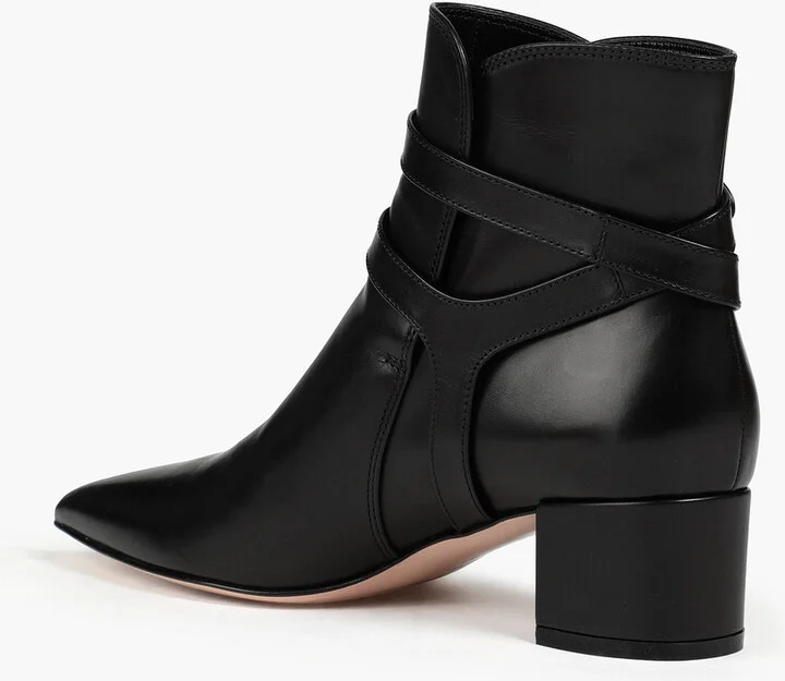 Roni buckled leather ankle boots - Image 3