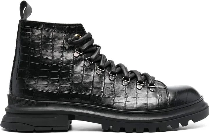 Ronnie Cocco crocodile-effect boots
