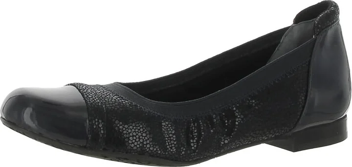 Ronnie Womens Toe Cap Ballet Flats