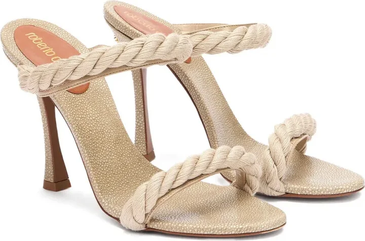 Rope-Detail Heeled Sandals - Image 2