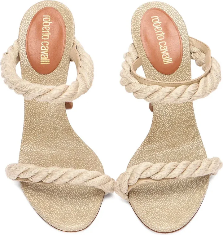 Rope-Detail Heeled Sandals - Image 4