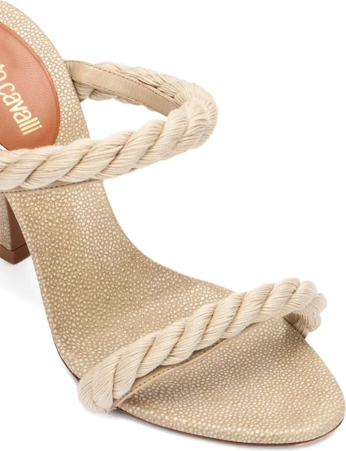 Rope-Detail Heeled Sandals - Image 5