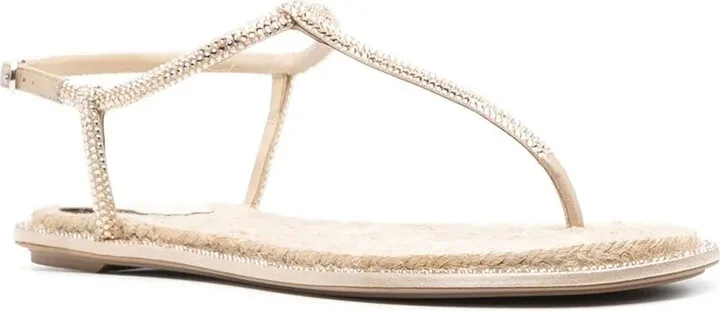 Rope-Detail High-Shine Sandals - Image 2