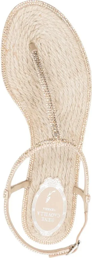 Rope-Detail High-Shine Sandals - Image 4