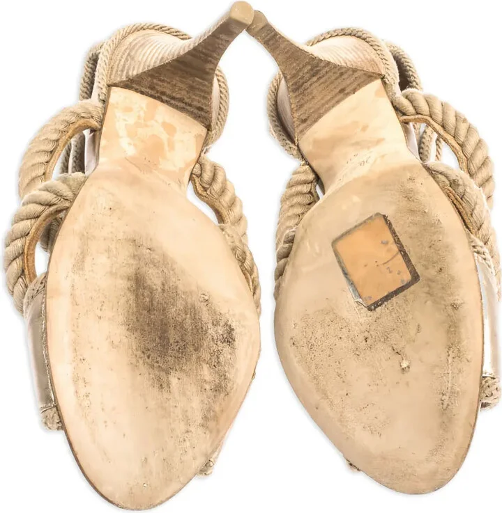 Rope-Detail Leather Sandals - Image 5