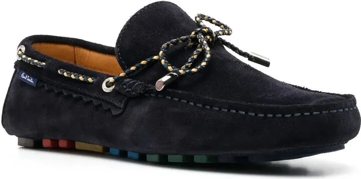 Rope-Detail Suede Loafers - Image 2