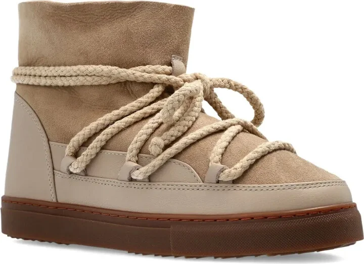 Rope-Lace Suede Boots - Image 2