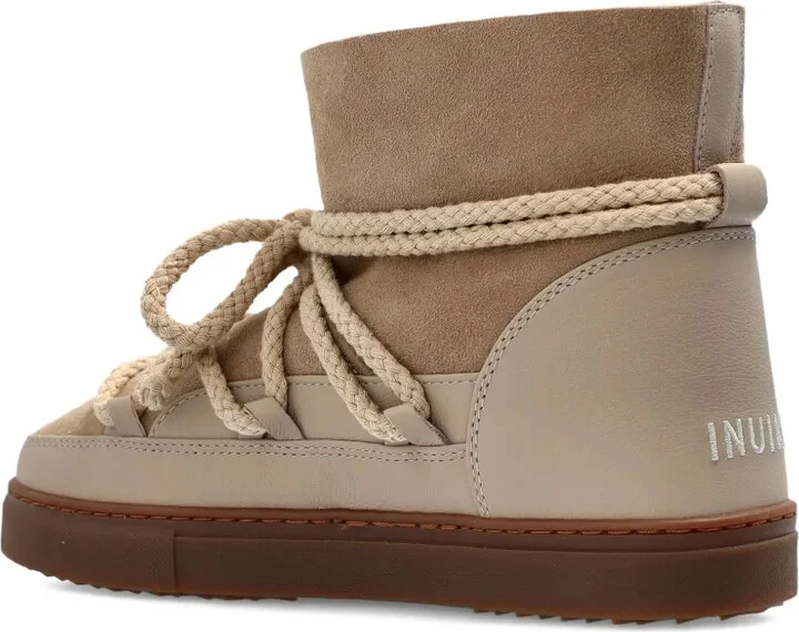 Rope-Lace Suede Boots - Image 4