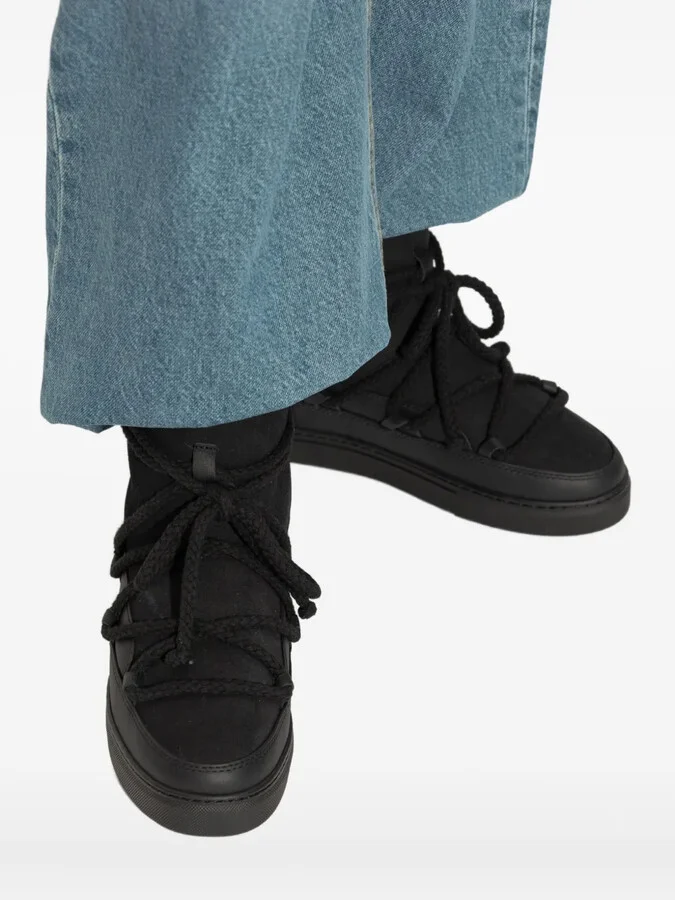 Rope-Laces Leather Snow Boots - Image 4