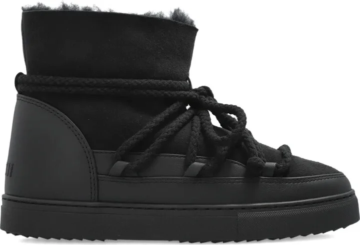 Rope-Laces Lined Snow Boots