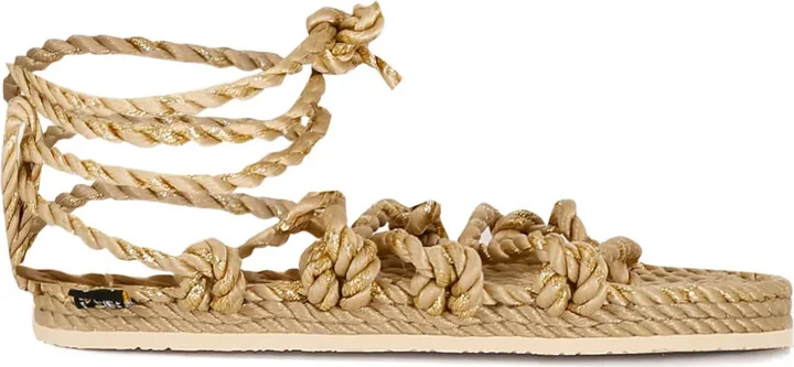 Rope-Tie Flat Sandals