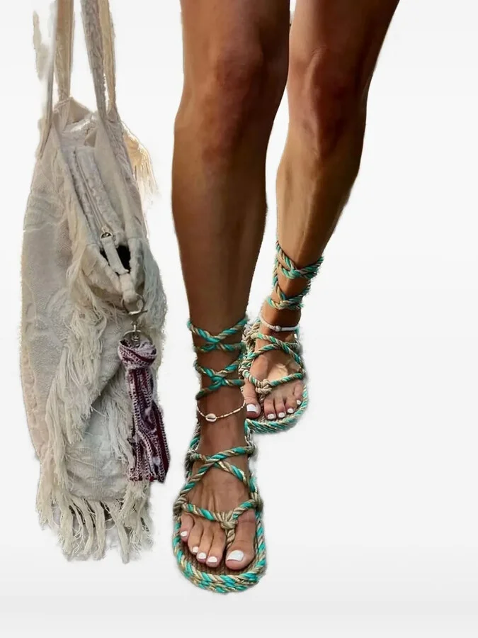 Rope-Tie Sandals - Image 3