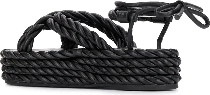 Rope Wedge Sandals - Image 3