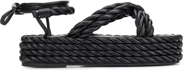 Rope Wedge Sandals
