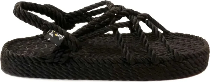 Rope-Woven Flat Sandals