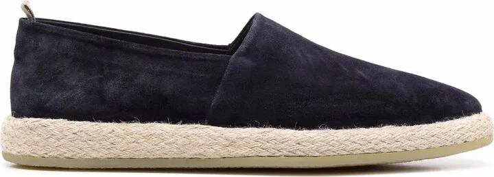Roped leather espadrilles