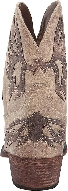 Roper Amelia Cowboy Women's Boots Vintage Beige Faux Leather Vamp : 10 B - Medium, Synthetic - Image 5