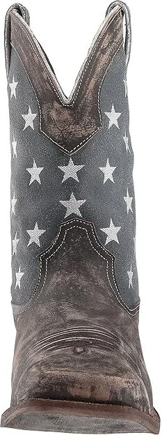 Roper America Cowboy Boots Distressed Brown Leather Vamp/Flag Shaft : 11.5 D - Medium - Image 6