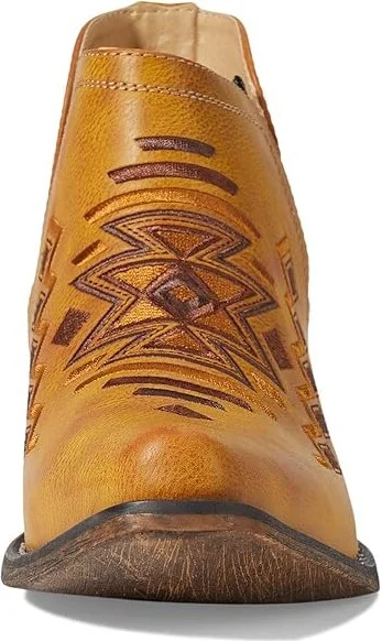Roper Ava Aztec Cowboy Women's Boots Tan : 6.5 B - Medium, Leather - Image 2