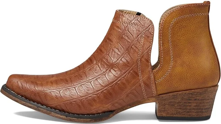 Roper Ava Caiman Cowboy Women's Boots Tan : 9.5 B - Medium, Leather - Image 5