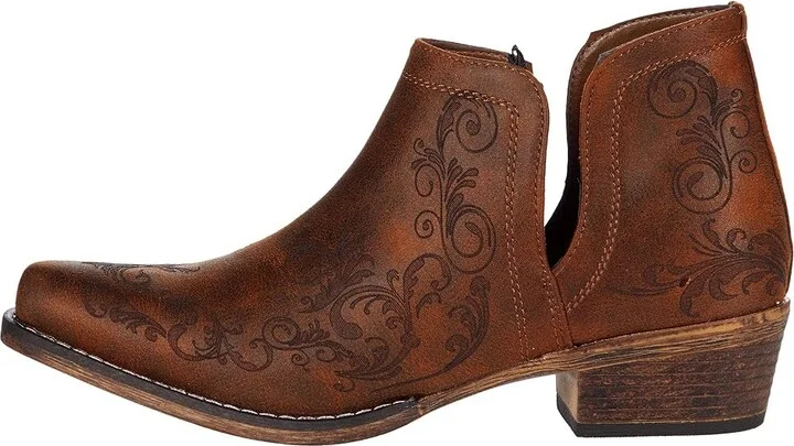 Roper Ava Cowboy Women's Boots Brown 2 : 5.5 M, Synthetic - Image 6