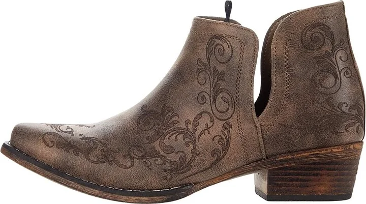 Roper Ava Cowboy Women's Boots Brown : 6 M, Synthetic - Image 6