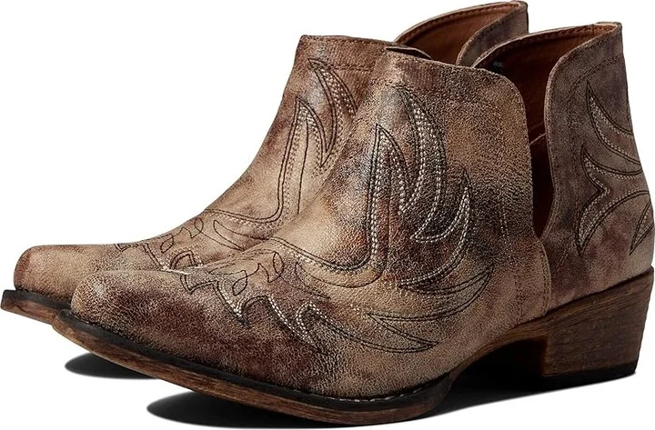 Roper Ava Cowboy Women's Boots Tan 1 : 10 M, Synthetic