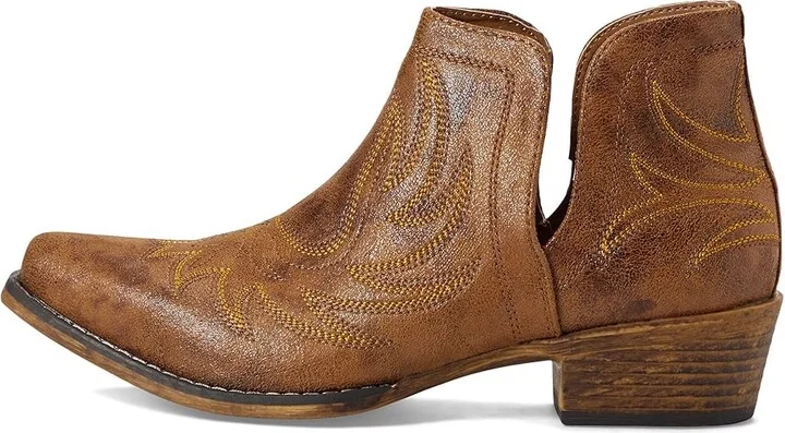 Roper Ava Cowboy Women's Boots Tan 1 : 5.5 M, Synthetic - Image 6