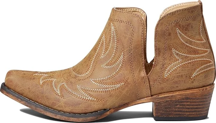 Roper Ava Cowboy Women's Boots Tan 4 : 10 M, Synthetic - Image 5