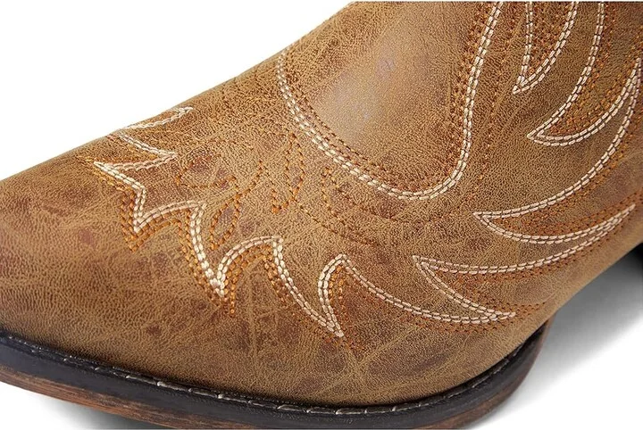 Roper Ava Cowboy Women's Boots Tan 4 : 10 M, Synthetic - Image 6