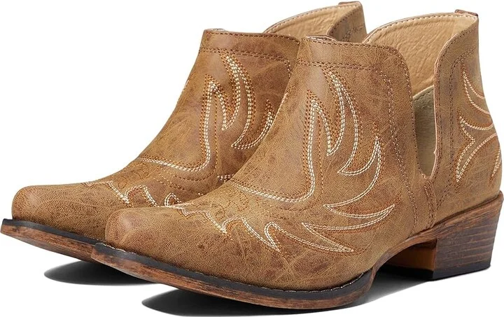 Roper Ava Cowboy Women's Boots Tan 4 : 10 M, Synthetic