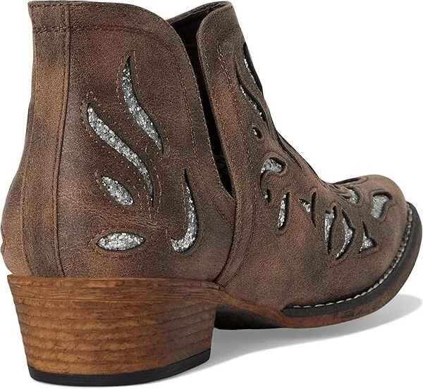 Roper Ava Glitz Cowboy Women's Boots Brown : 6.5 B - Medium, Leather - Image 4