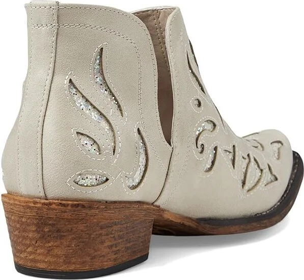 Roper Ava Glitz Cowboy Women's Boots White : 10.5 B - Medium, Leather - Image 4