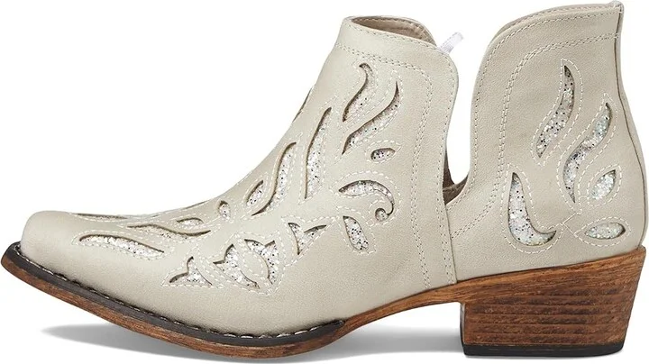 Roper Ava Glitz Cowboy Women's Boots White : 10.5 B - Medium, Leather - Image 5