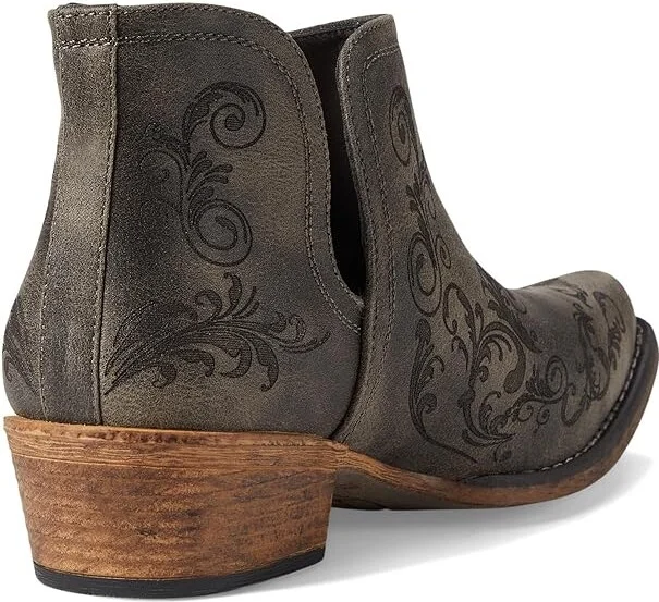 Roper Ava Laser Cowboy Women's Boots Black : 7.5 B - Medium, Leather - Image 4