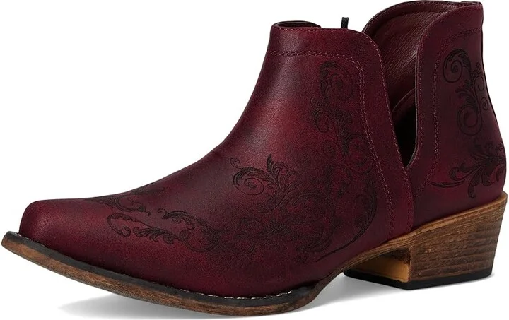 Roper Ava Laser Cowboy Women's Boots Red : 6.5 B - Medium, Leather - Image 5