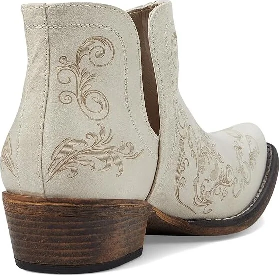 Roper Ava Laser Cowboy Women's Boots White : 5.5 B - Medium, Leather - Image 4
