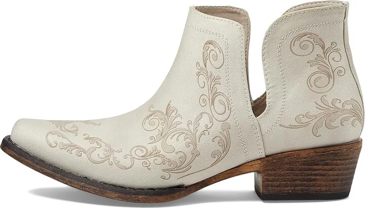 Roper Ava Laser Cowboy Women's Boots White : 5.5 B - Medium, Leather - Image 5
