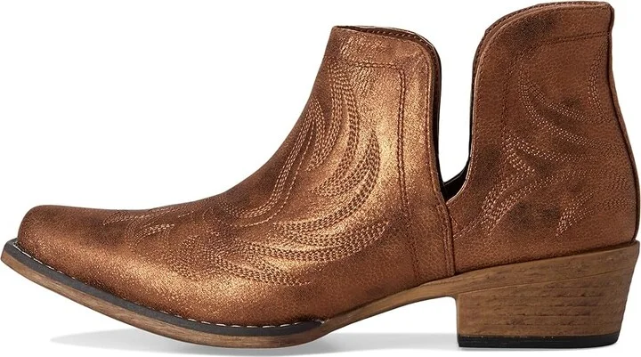 Roper Ava Metallic Cowboy Women's Boots Tan : 9.5 B - Medium, Leather - Image 6