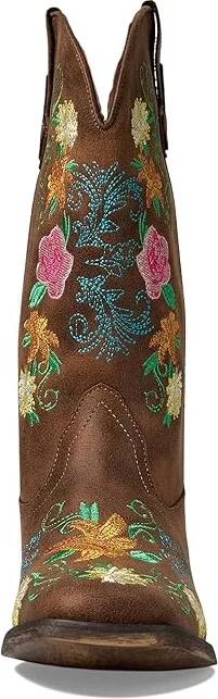 Roper Bailey Floral Cowboy Women's Boots Tan : 7.5 B - Medium, Leather - Image 2