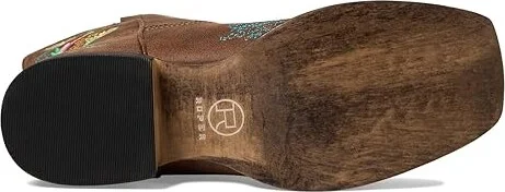 Roper Bailey Floral Cowboy Women's Boots Tan : 7.5 B - Medium, Leather - Image 3