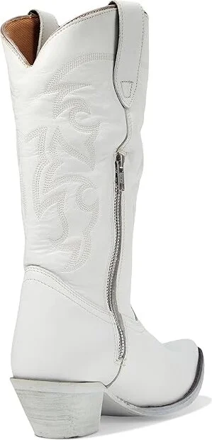 Roper Barclay Cowboy Women's Boots White : 9 B - Medium, Leather - Image 4