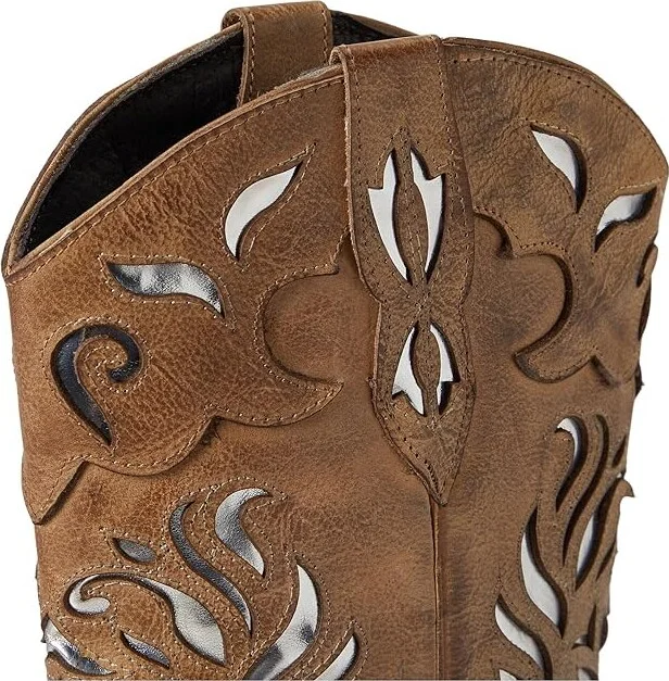 Roper Belle Ii Cowboy Women's Boots Tan : 6 B - Medium, Textile - Image 2