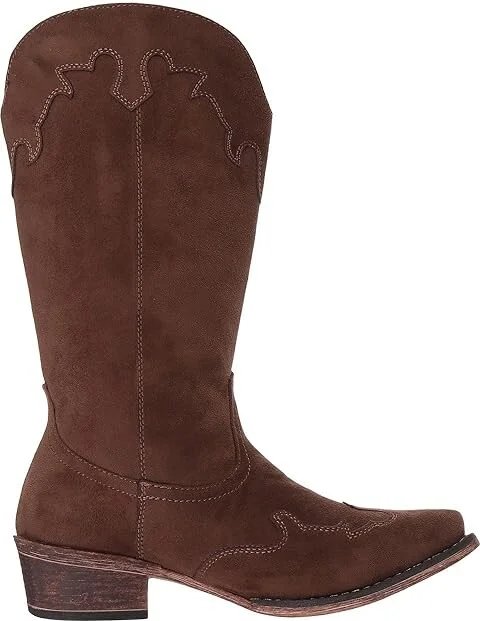 Roper Brianna Cowboy Women's Boots Brown : 8 M, Synthetic - Image 8